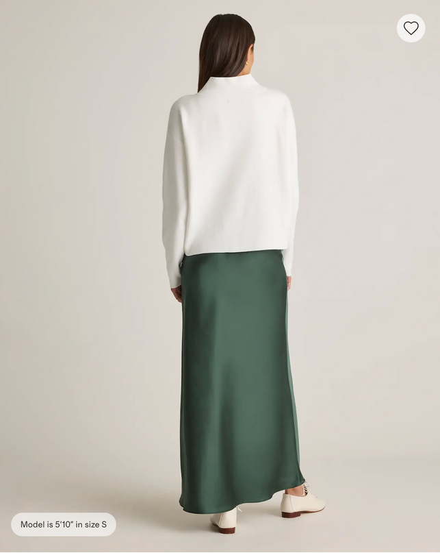 EVORA® Washable Silk Maxi Skirt