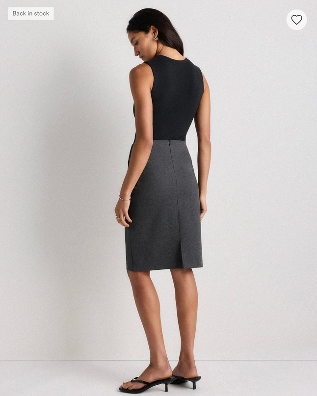 EVORA® Ultra-Stretch Ponte Pencil Skirt